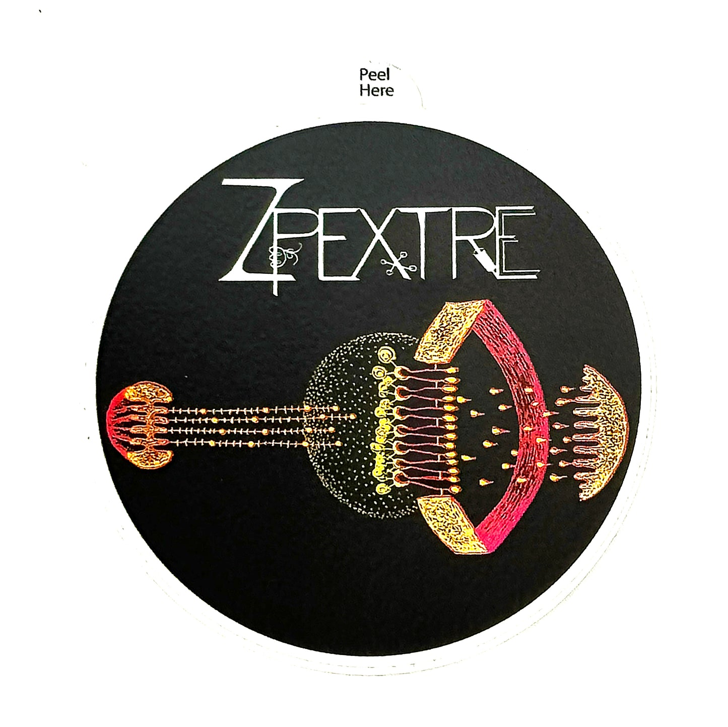 Spaceship/Guitar Sticker