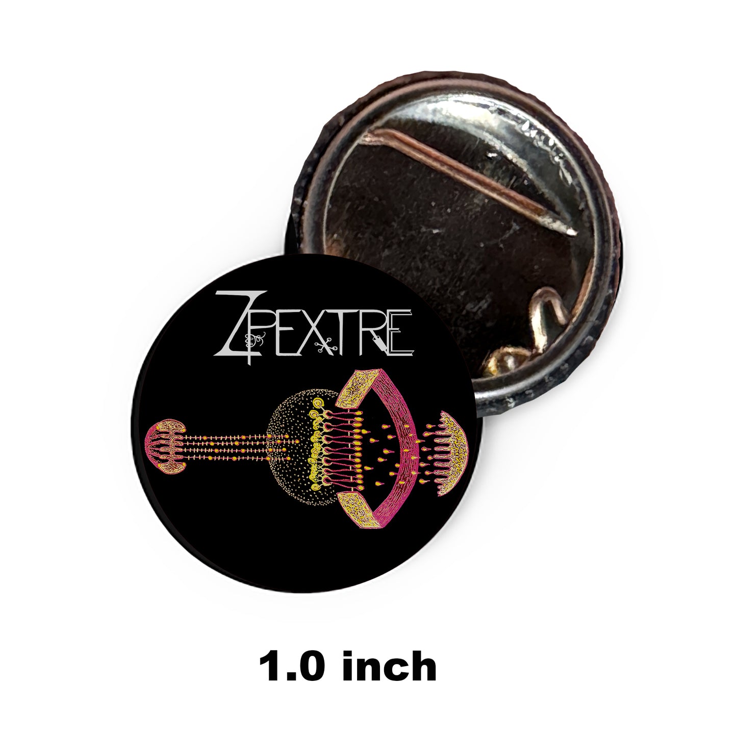 Spaceship Pin Button 1.0"